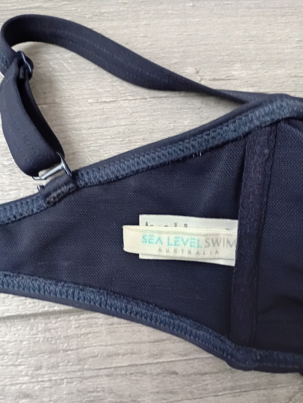 Sea Level Swim Navy Women's Bikini Top